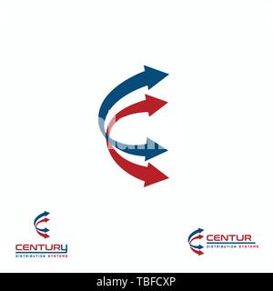 Connect is an abstract logo but can also be used as the letter C logo. Its design is simple and easy to configure Stock Vector