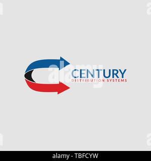 Connect is an abstract logo but can also be used as the letter C logo. Its design is simple and easy to configure Stock Vector