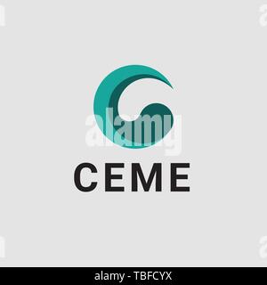 Connect is an abstract logo but can also be used as the letter C logo. Its design is simple and easy to configure Stock Vector