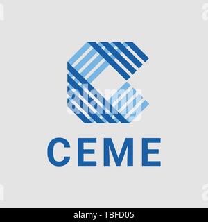 Connect is an abstract logo but can also be used as the letter C logo. Its design is simple and easy to configure Stock Vector
