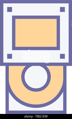 Computer CD ROM icon - DVD driver sign Stock Vector