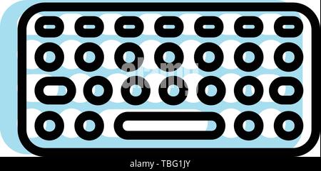 Computer Keyboard sign icon - vector Stock Vector