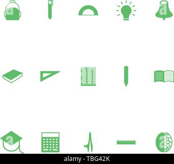 Education sign icons set - Trendy education icons white background Stock Vector