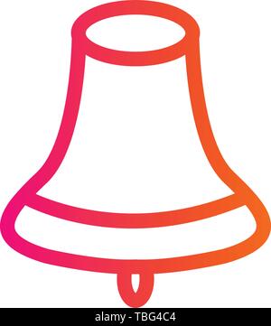 School bell icon vector - Bell sign Stock Vector