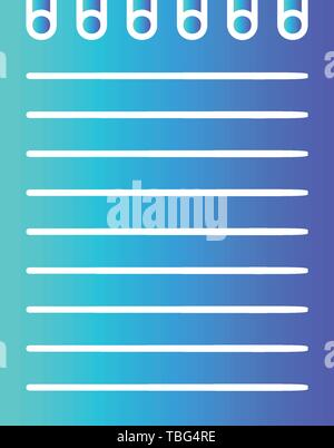 Notepad Icon vector - Document sign Stock Vector