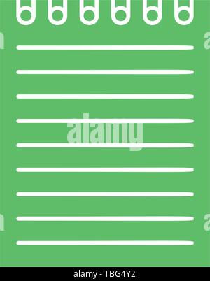 Notepad Icon vector - Document sign Stock Vector Image & Art - Alamy