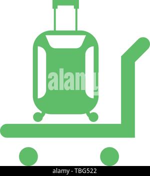 Luggage icon illustration isolated vector symbol Stock Vector