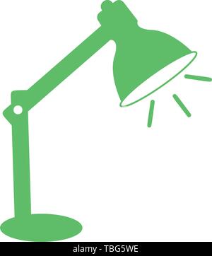 Office table lamp icon vector - Table lamp sign Stock Vector