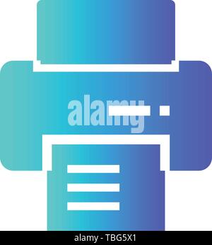 Office Printer icon vector - Printer sign Stock Vector