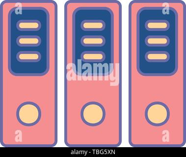 Office folders with papers and documents - vector Stock Vector