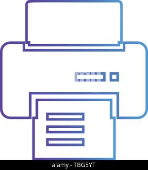 Office Printer icon vector - Printer sign Stock Vector