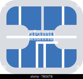 Computer chip icon - Chip sign Stock Vector