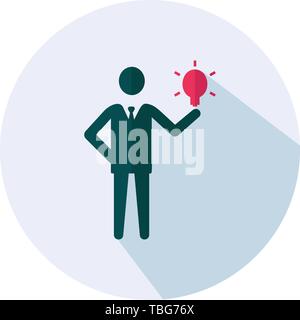 Business Success Icon Vector - Flat business ideas sign Stock Vector