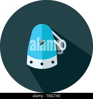 Santa Claus hat icon - Christmas flat hat icon - vector Stock Vector