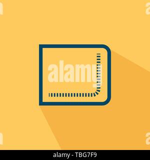 Wallet Icon in trendy fla style vector Stock Vector