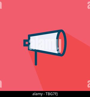 Loudspeaker icon vector - Flat vector illustration Stock Vector