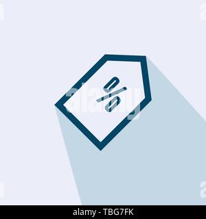 Discount sale percent sign icon - Flat illustration vector Stock Vector