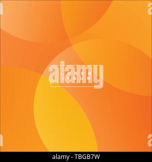 Orange abstract background. Vector illustration graphic design template for presentation. Stock Vector