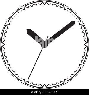 Clock faces in modern style with gears for your design. Stock Vector