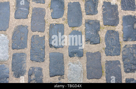 Paving blocks made of asymmetrical stone Stock Photo