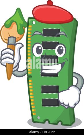 ram desktop memory cartoon vector illustration Stock Vector Image & Art ...