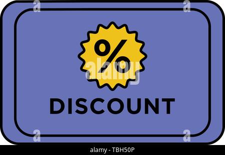 Voucher discount card - vector illustration Stock Vector
