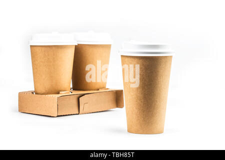 Cowhide paper cup Stock Photo