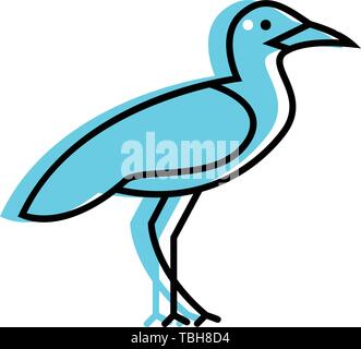 Flamingo icon vector template - Sign Stock Vector
