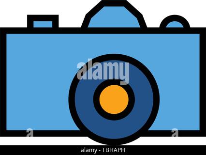 Pocket digital camera icon - vector Stock Vector