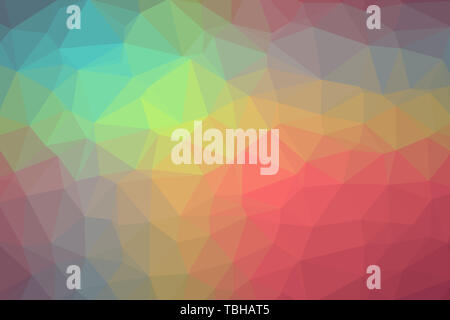 Gradient background with mosaic shape of triangular and square cells of various colors ideal for modern technology backgrounds. Stock Photo