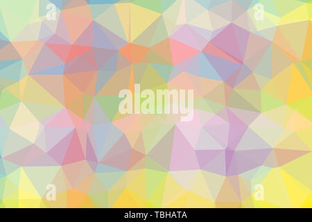 Gradient background with mosaic shape of triangular and square cells of various colors ideal for modern technology backgrounds. Stock Photo