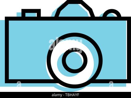 Pocket digital camera icon - vector Stock Vector