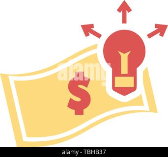 Money Making Ideas - Flat style design icon - vector Stock Vector