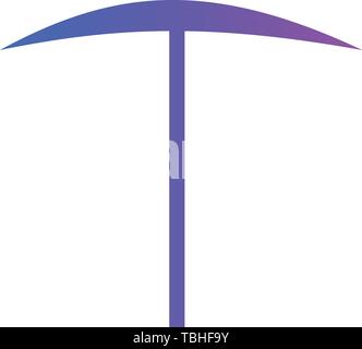Pickaxe icon - Pickaxe Flat design - vector Stock Vector