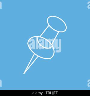Push pin icon - vector Stock Vector