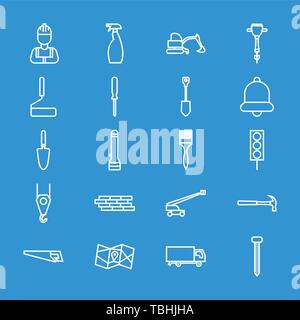 Set of construction icons - Construction sign symbol - Vector Stock Vector
