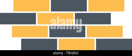 Concrete wall icon - vector Stock Vector