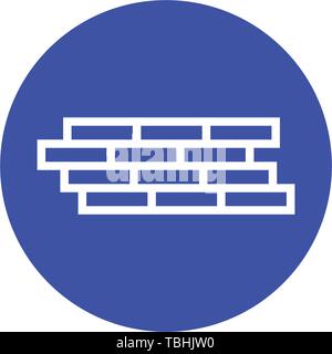 Concrete wall icon - vector Stock Vector