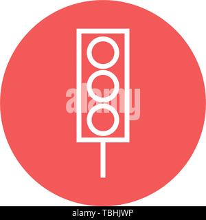 Traffic light sign icon - vector Stock Vector