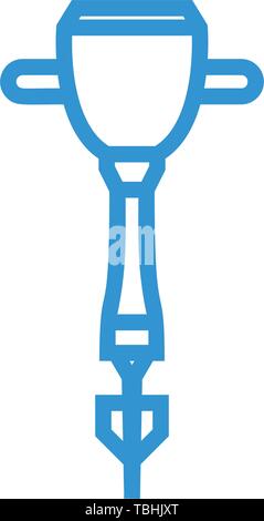 Drill machine icon - vector Stock Vector