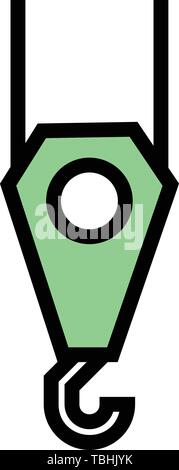 Crane hook sign icon - vector Stock Vector