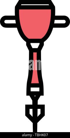 Drill machine icon - vector Stock Vector