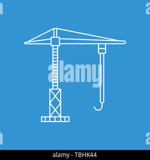 Crane icon - Crane machine sign - vector Stock Vector
