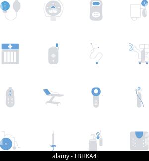 Medical Icons set - flat style color vector - Vector Stock Vector