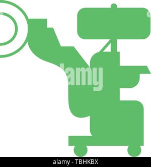 MRI icon. Simple black glyph style Vector - Vector Stock Vector
