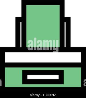 Printer icon vector - Fax sign Stock Vector