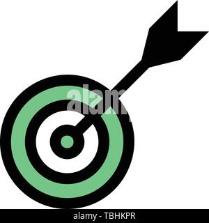 Successful shoot - Darts target aim icon - Goal sign Stock Vector