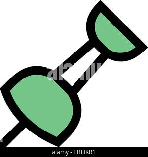 Push pin icon - vector Stock Vector