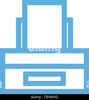 Printer icon vector - Fax sign Stock Vector