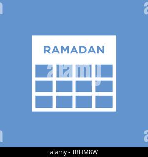Ramadan calendar icon - vector Stock Vector